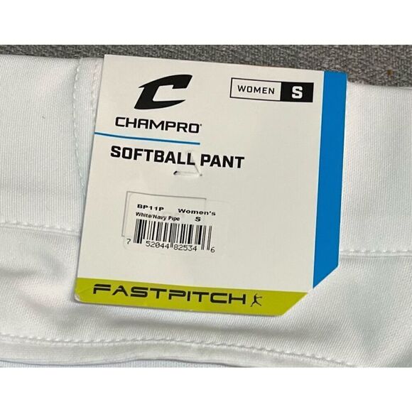CHAMPRO Women's Tournament Traditional Low-Rise Softball Pants with Braid - Picture 8 of 8